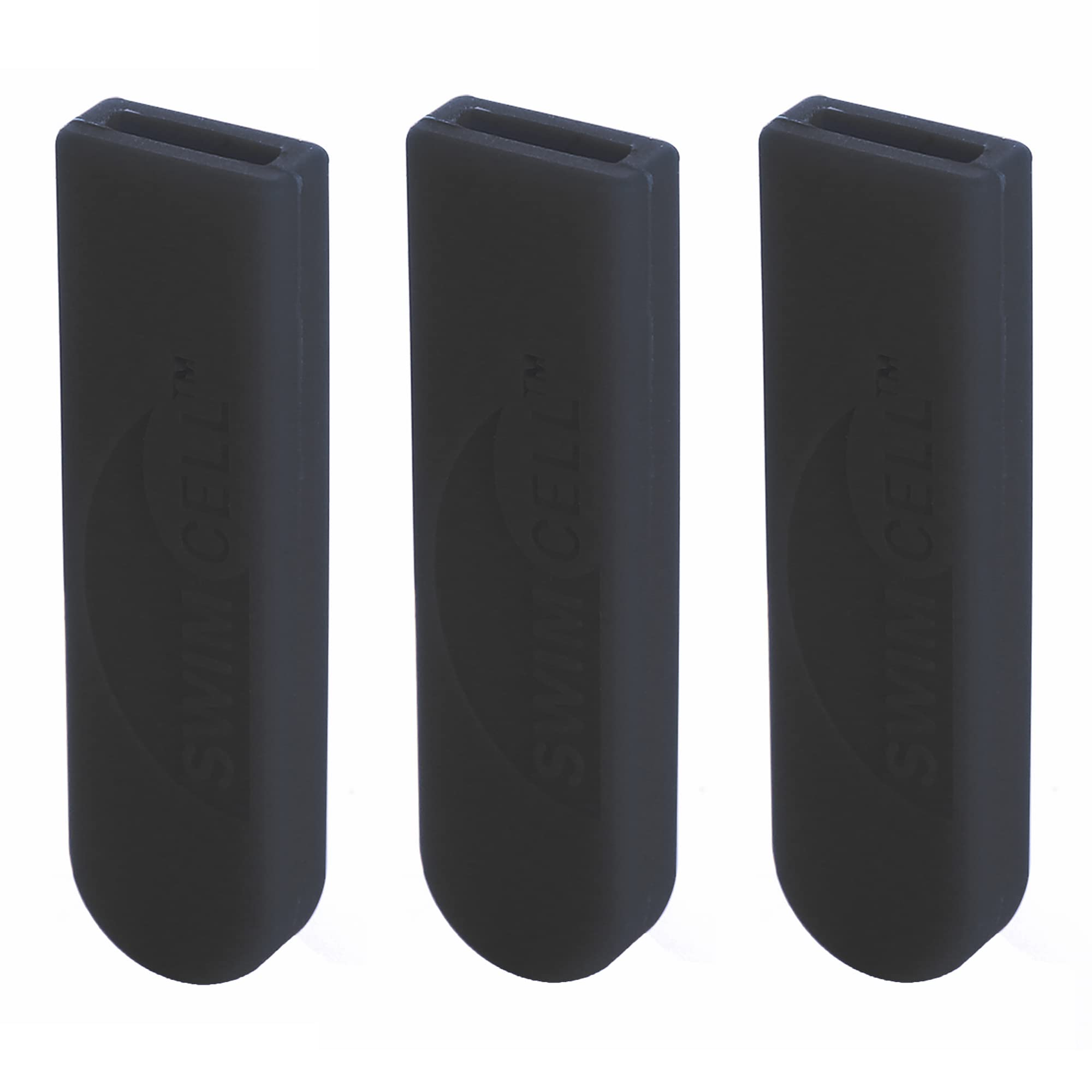 

SwimCell Чехол для ключа Силиконовый чехол-протектор для автомобильных, мотоциклетных, домашних ключей Защитный чехол от царапин Вырез для ключа 1-2 ключа 5 x 1cm чёрный