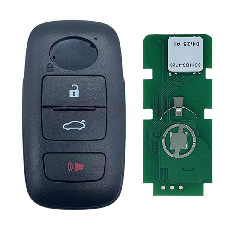 Replacement Key Fob With 2/3/4 Buttons 4A Chip And Black Plastic Shell Design 89994-BZ050 89994-BZ041 89994-BZ170