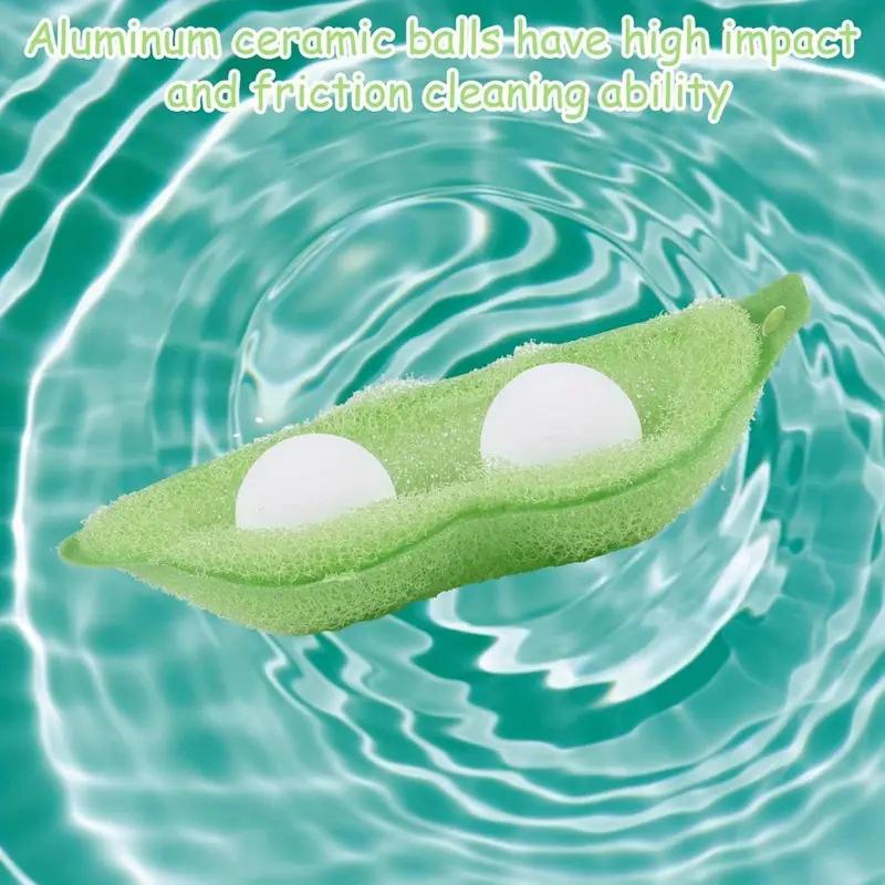 5/3/1PCS Reusable Edamame Cleaning Sponge Brush Pea Brush Scrub Cup Artifact Cleaning Sponge Wipe Bottle