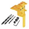 For Carpentry Straight Hole Locator Clamp Woodworking Dowel Handheld Drill Guide And Hole Saw Tool 6/8/10Mm Drill Bit