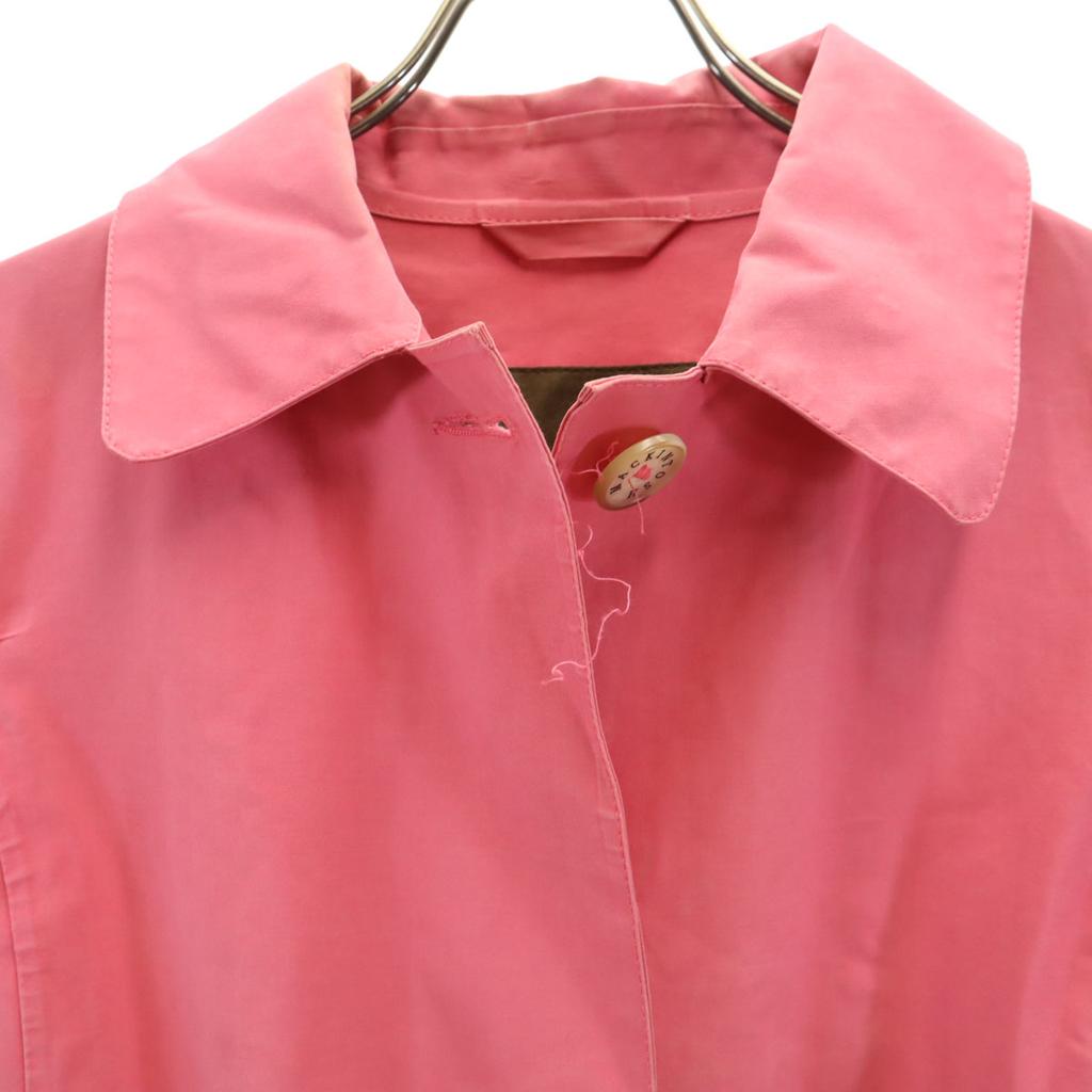 Mackintosh Made in Scotland Edelstahlkragen Mantel 36 rosa Damen Gebraucht