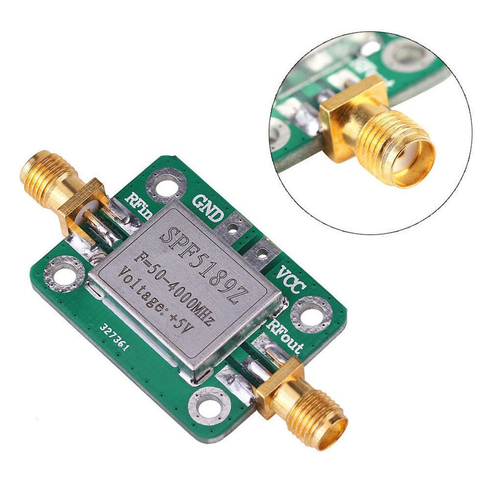 2Pcs LNA 50-4000 MHz SPF5189 RF Low Noise FM Amplifier Signal Receiver NF 0.6dB