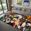 Naruto Ninja Technique Print Area Rug Non-Slip Soft Mat for Gaming Room Decor