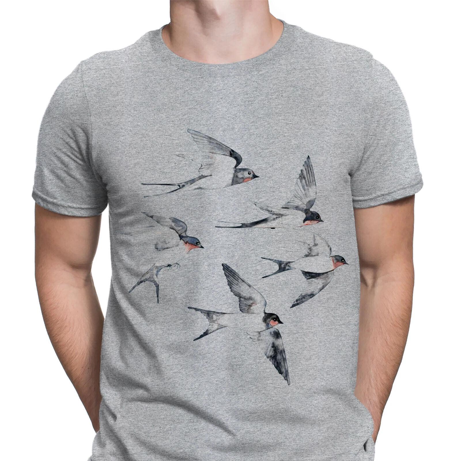 

Blue Sky Swallow Flight Flying Birds Funny Novelty Mens T-Shirts Tee Top #D S