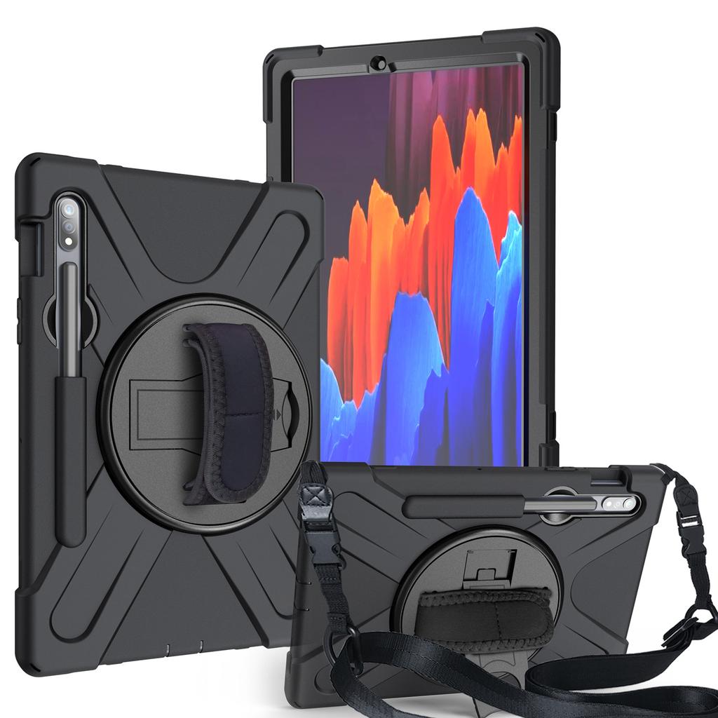 For Samsung Galaxy Tab S10FE S9FE 10.9' A9/A9+A11+ 11'S6 Lite S7 S8 S9 S10 Plus 12.4' Kids Stand Kickstand Handle Shockproof Cas