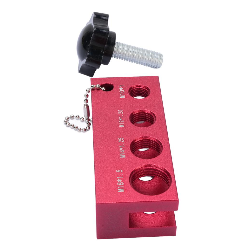 Spark Plug Gap Tool Aluminum Easy To Use Accurate for Most 10mm 12mm 14mm 16mm Spark Plugs Red