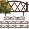 12X Płotek Ogrodowy Brązowy Border Palisada Obrzeże Trawnika Grządki 684 Cm
