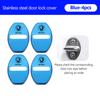 AAABR1 For Skoda 4Pcs Car Door Lock Covers Auto Decorative Accessories Kodiaq Fabia Kamiq Karoq Octavia 2 3 Rapid Scala
