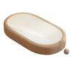 Cat Scratcher Bed Oval 4 Seasons Universal Prevents Flaking Abrasion Resistant Cat Scratch Pad Bowl