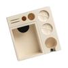 Functional Espresso Tamper Station with Removable Knockbox and Non Slip Base Espresso Knockbox for Coffee Tools