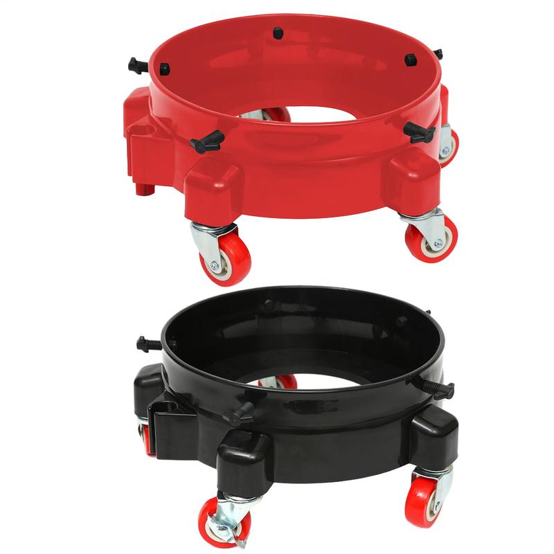 Car Wash Bucket Roller Bucket Cart Rolling Bucket Dolly 360 Swivel Bucket Storage Tray With Wheels For Car Wash Tools Accessory