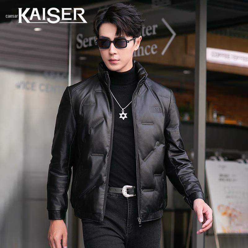 

Мужская куртка-пуховик Kaiser из натуральной овчины со стойкой 5XL