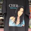 Cher Believe Tour For Fan Black All Size T Shirt Ag942 Vintage Washed Casual Stretched Top For Everyday Wear Stylish Breathable