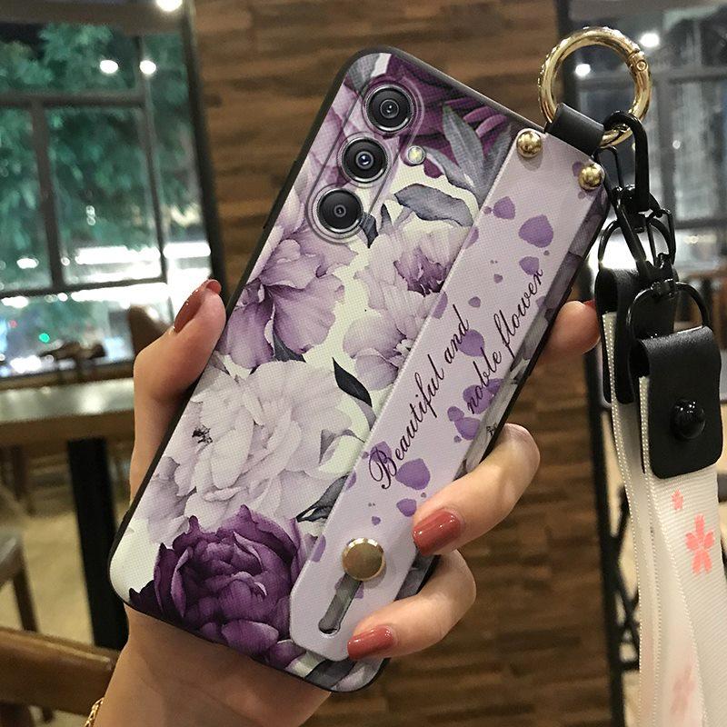 

Phone Holder Silicone Phone Case For Samsung Galaxy M34 5G/SM-M346B Wristband Dirt-resistant Soft case Protective Ring Samsung Galaxy M34 5G/SM-