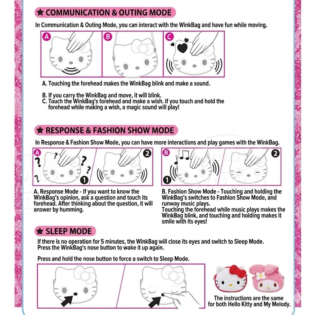 [mimi world] Winking Bag Hello Kitty - mimiworld Collectible