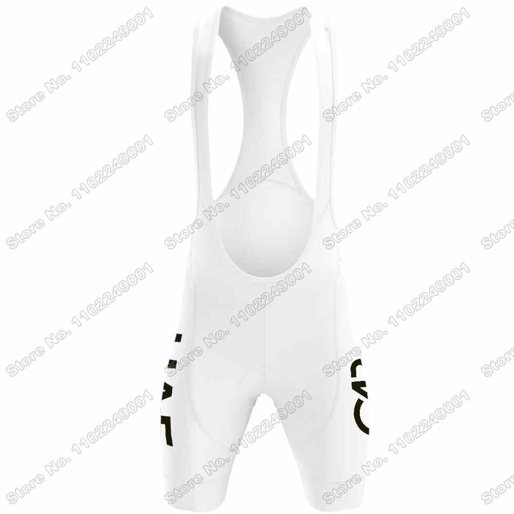Weißes Team Fahrradtrikot Set Herren Fahrradbekleidung Sets Sommer Rennrad T-Shirts Anzug Fahrrad Trägerhosen MTB Trikot