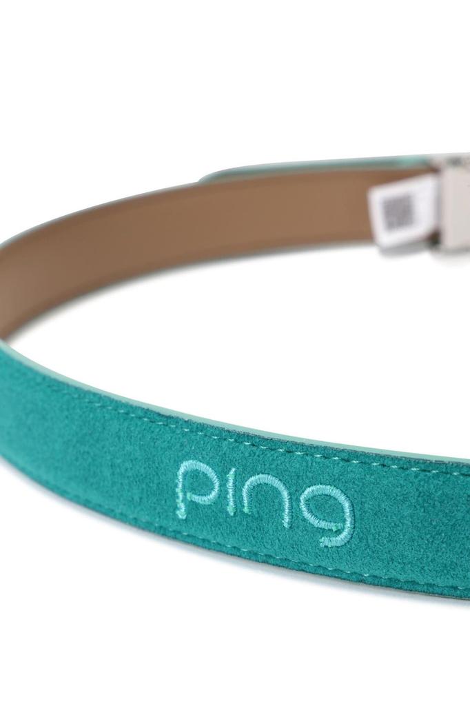 Ping Apparel Women's Ultra Suede Belt with 3D Embroidery, Golf, 622-4282890, Blue, FR