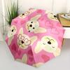 1pc Cute Dog Pattern Automatic Folding Umbrella, Portable & Foldable Design with 8 Ribs, Casual Outdoor Accessory yy250805076