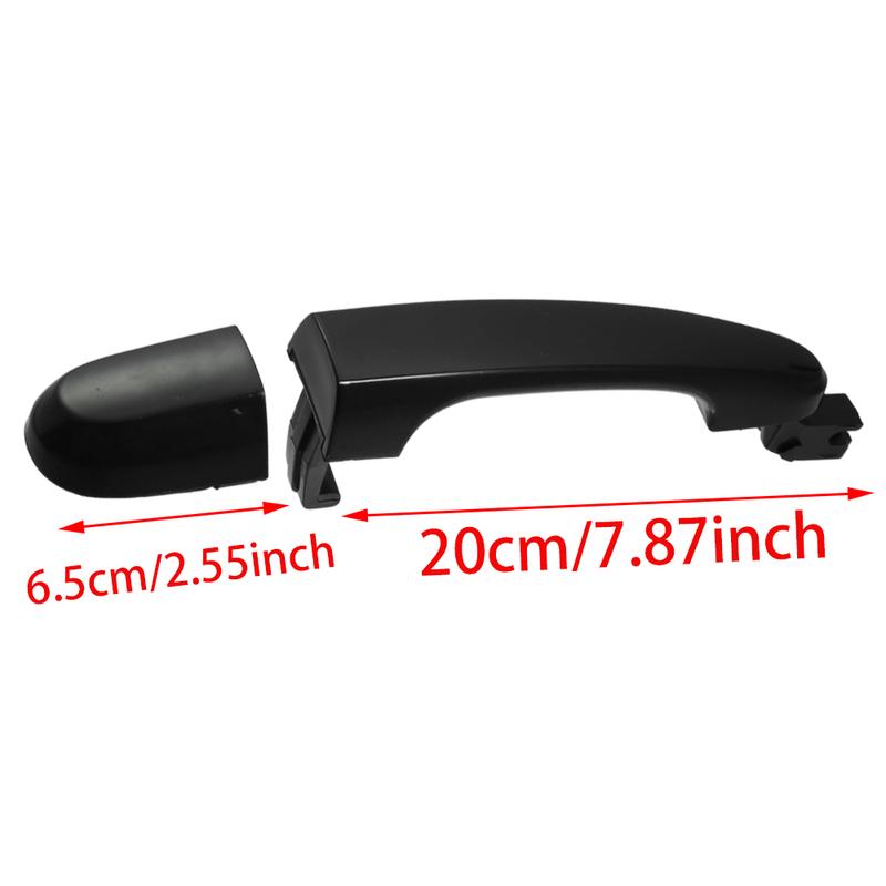 Front Left/Right Side Car Outside Door Handle with Keyhole Black for Kia Sportage 2005 2006 2007-2010 82651-1F010 82661-1F010