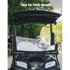 KEMIMOTO Foldable Golf Cart Windshield Compatible with Club Car DS, Tempo, Precedent, Portable Lightweight PVC Golf Cart Windshield