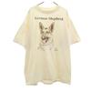 90s Made In USA Old German Shepherd Print Short Sleeve T-shirt Men's Used