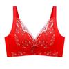 Lingerie Women's Sexy Large-sized Bra Lace Gathering Bra Top Support Adjustable Bra