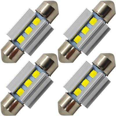 4 Stück Glühbirne C5W, C10W LED SV8.5 12-24V CANBUS 39mm 320lm