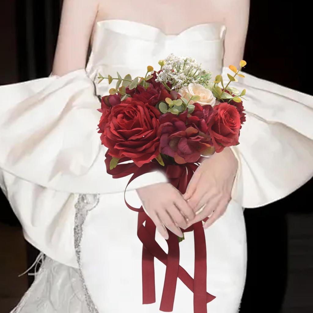 Artificial Rose Bouquet for Wedding Ceremony And Home Decoration