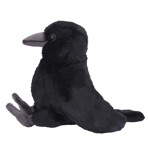 SunLemon Fluffy's Crow S 12 x 20 x 15cm Plush Bird Crow Animal P-9562