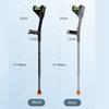 Pár predlaktových bariel, Ergonomické skladacie predlaktové barle pre dospelých so zranením nohy, 10-úrovňovo nastaviteľná výška, Hliníkové barle na chôdzu