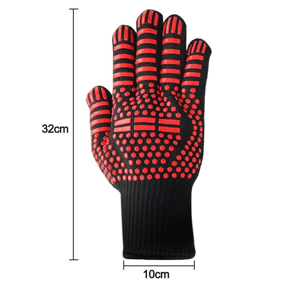 Fire-resistant High Temperature Resistance Fire Heat Glove Heat Insulation BBQ Gloves Oven Mitts