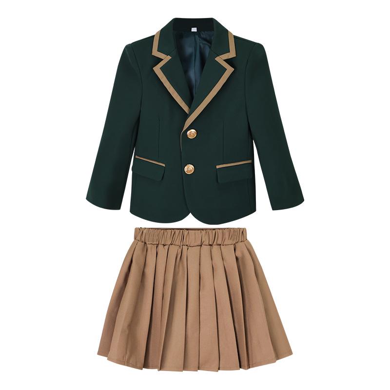 British Style Autumn/Winter School Uniform Set for Boys and Girls