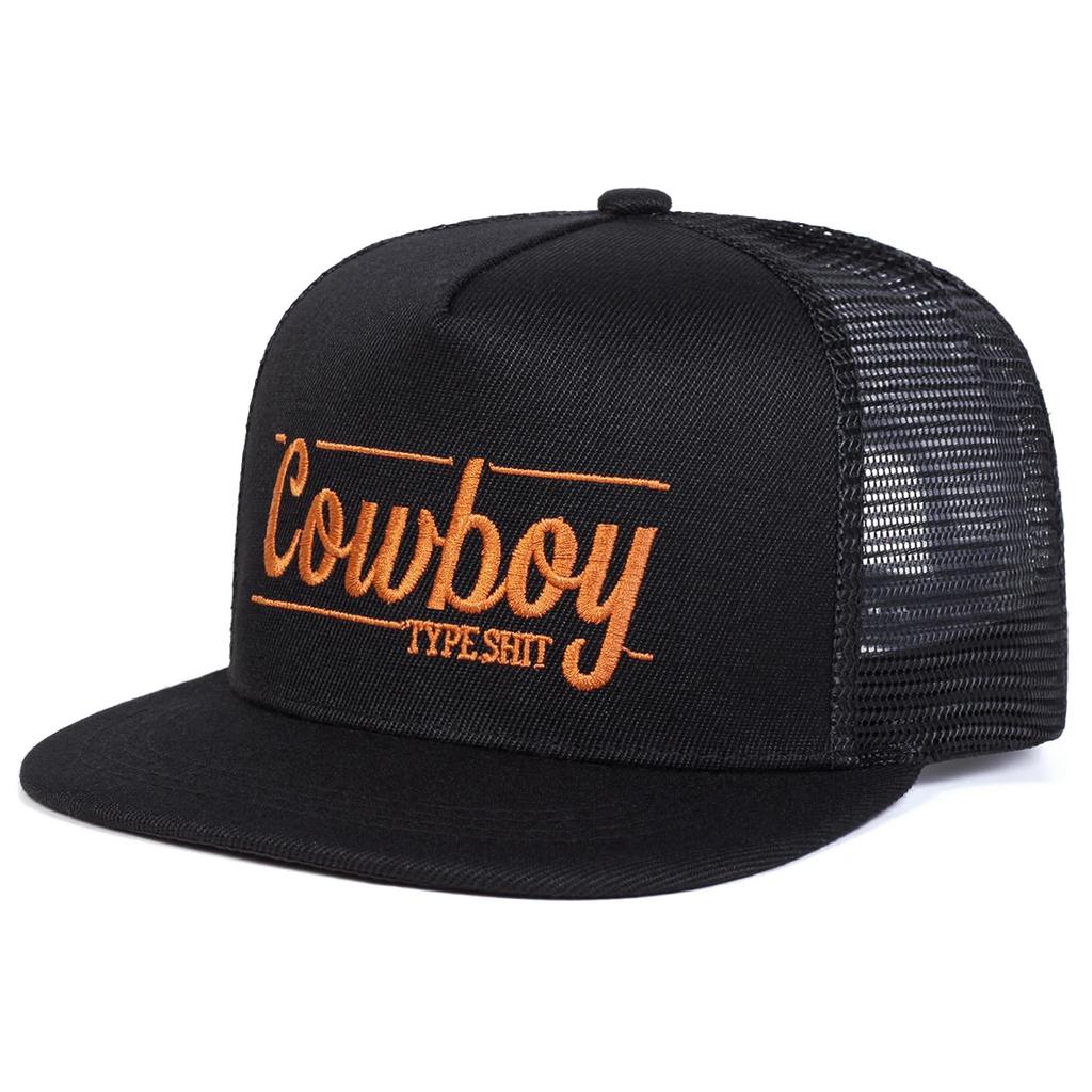 Net Hip-Hop Stitching Stitched Embroidered Alphabet Cowboy Neutral Gender Women Men For Hats Spring Summer Outdoor Adjustable Casual Baseball Caps