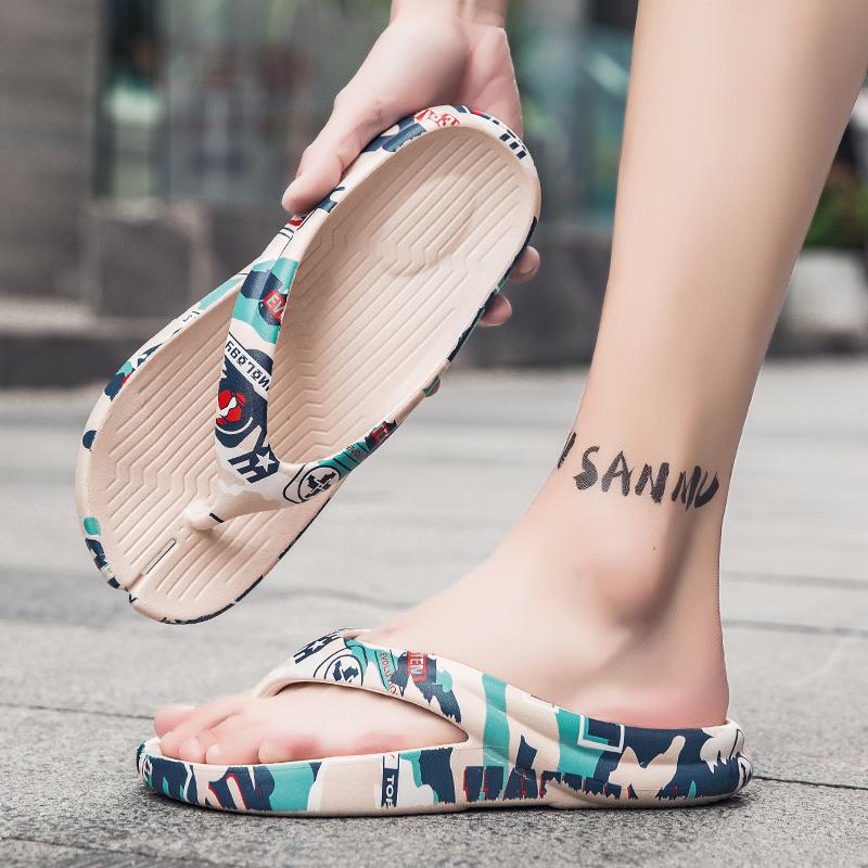 Summer Slippers Men EVA Lightweight Flip Flops Beach Sandals Non-slip Casual Flat Shoe 2025 Slippers Indoor Shoes Outdoor Slides
