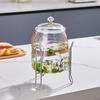 Large Capacity Food-Grade Cold Water Pitcher with Electroplated Faucet for Summer Beverages
