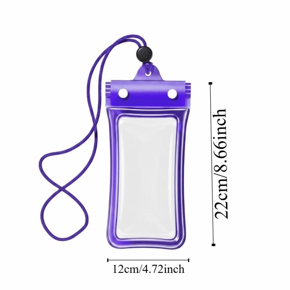 Adjustable Strap Waterproof Phone Pouch Sealed Lightweight Crossbody Dry Bag PVC ABS Transparent Hanging Neck Bag for Gifts