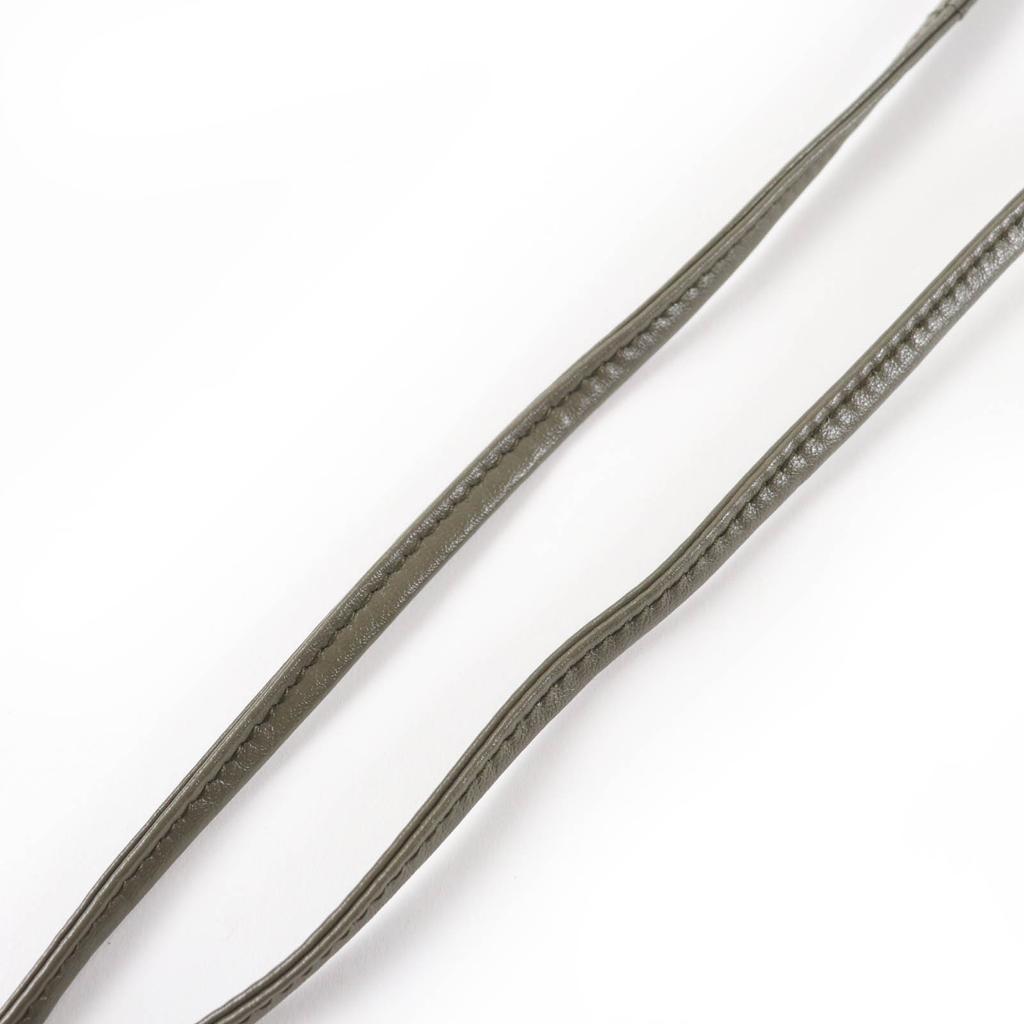 Excelente Bolsa de Ombro BOTTEGAVENETA Couro INTRECCIATO couro cáqui Feminina Usada