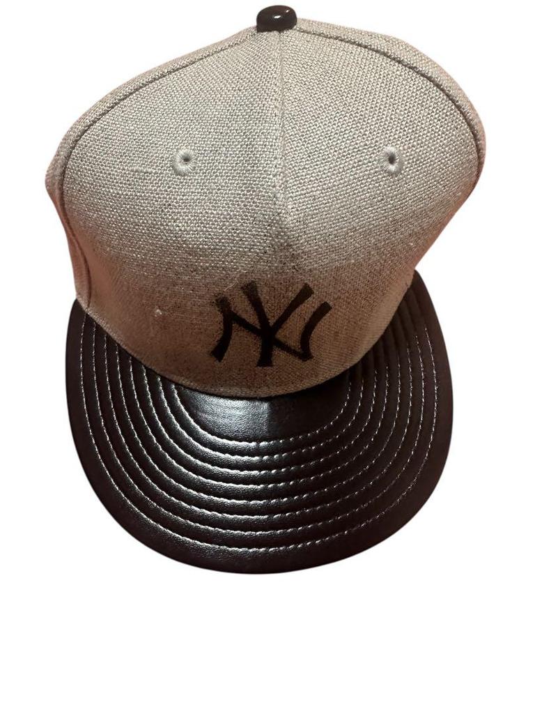 [USED] Rare and precious New Era hemp leather oversized hat