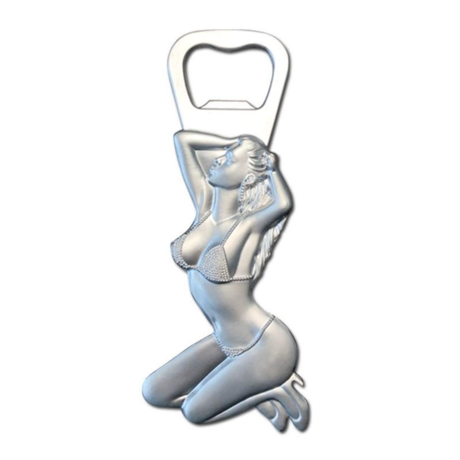 

Refrigerator With Metal Bottle Opener