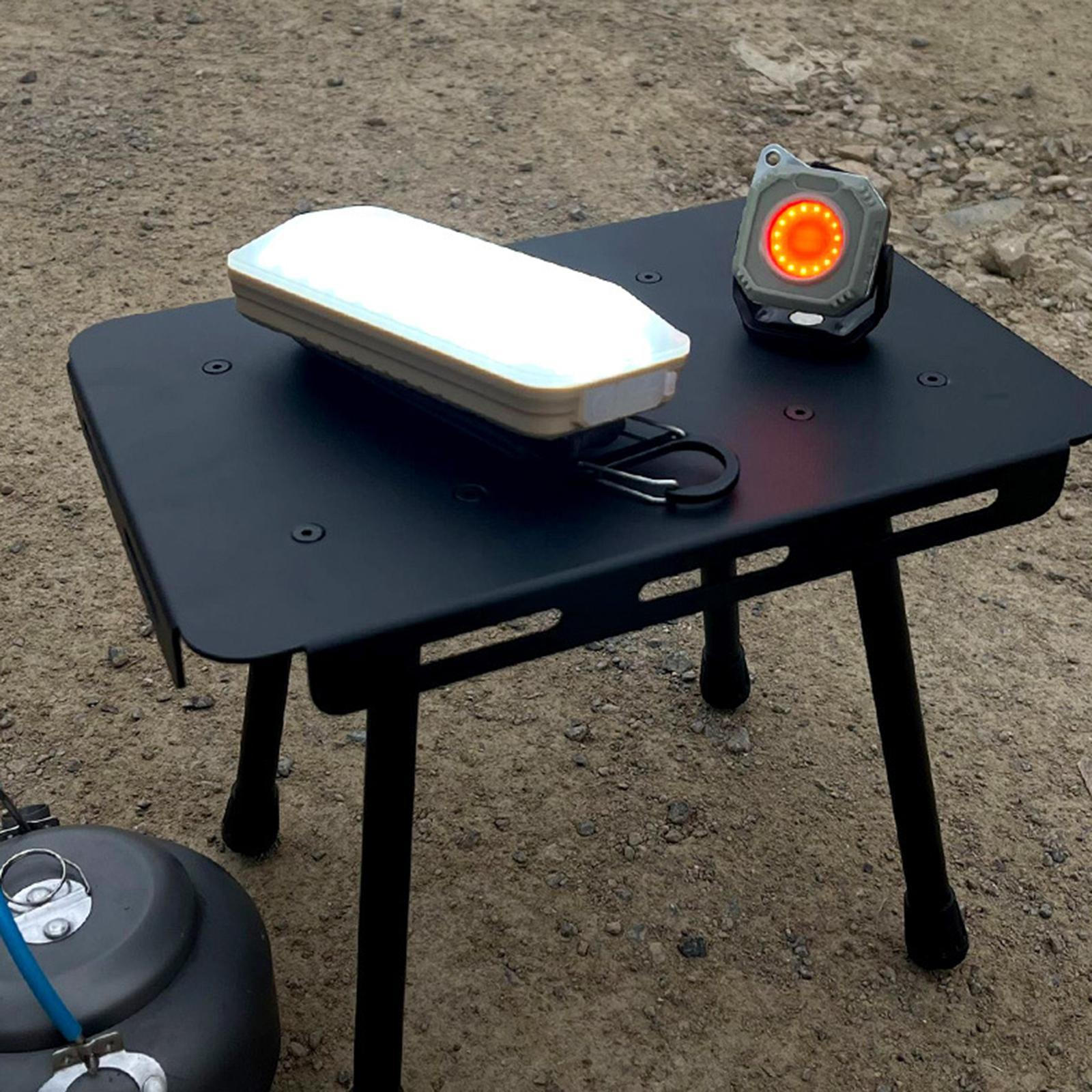 

Алюминиевый походный стол с небольшим табуретом для путешествий и рыбалки Black Bag