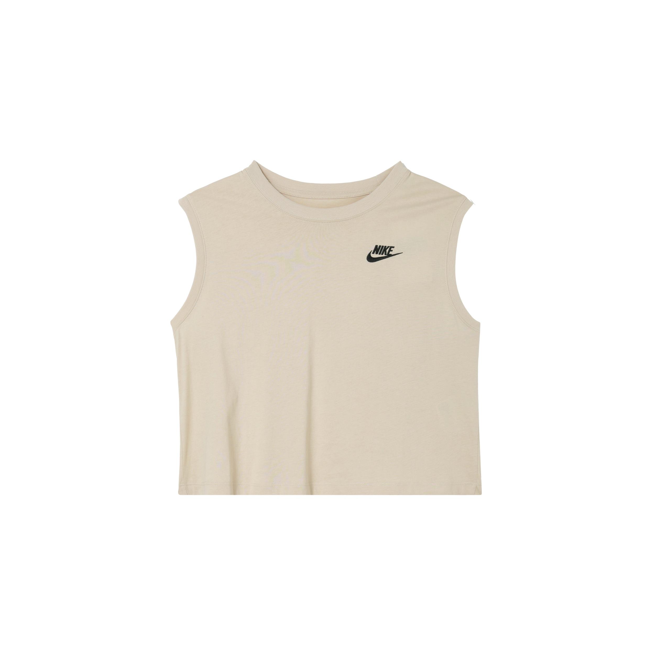 (WMNS) Nike Sportswear Club Sleeveless Cropped Top Beige Women s FV5506-126 L