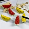 10pcs Ceramic Watermelon Dining Table Decoration Personalized Vegetable Fruit Chopstick Holder Chopstick Holder Table Pen Holder