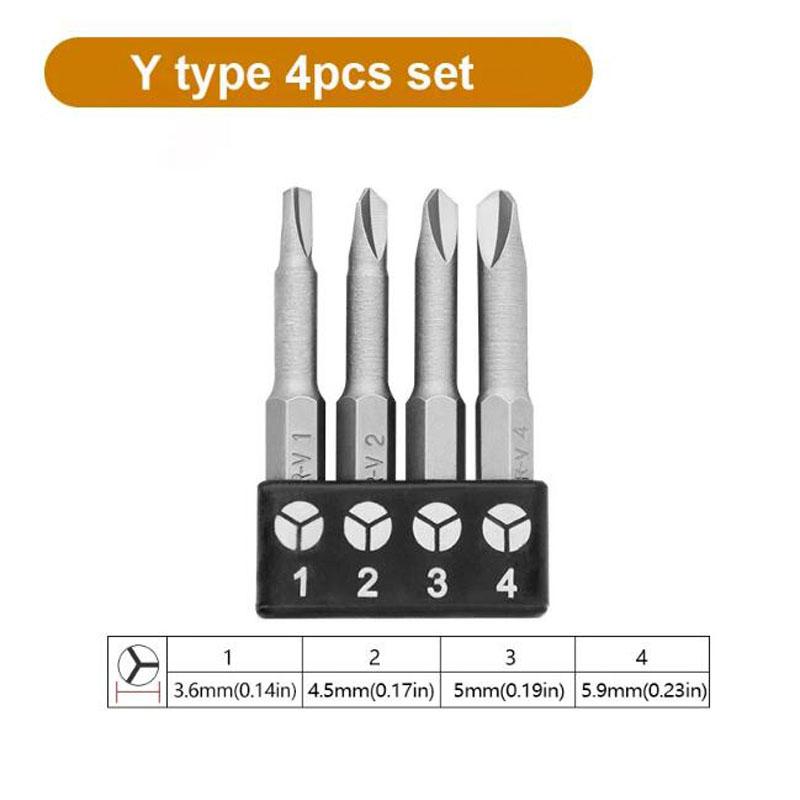 

Набор отверток специальной формы 50 мм U-образный Y-образный треугольный внутренний крест три точки насадка для отвертки инструмент аксессуары C золотой