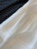 French White Embroidered Lace Mid-Length Umbrella Skirt for Women