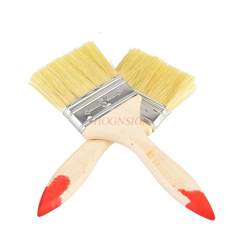 Paint brush hair brush soft fur cleaning brown hair brush barbecue waterproof household cleaning bristle paint brush