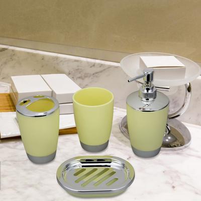 Yousheng 4Pcs/Set Mouthwash Cup Bathroom Kit Toothbrush Cup with Toothpaste Position Lotion Bottle Soap Box Sink Accessory Set