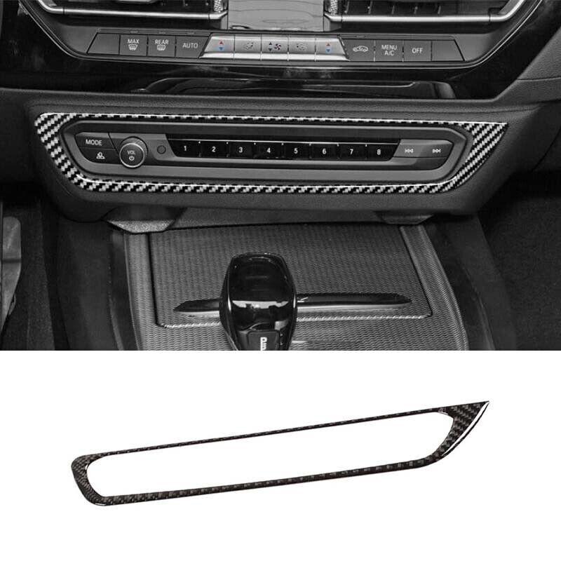 For BMW Z4 G29 2019-2022 CD Switch Panel Trim Central Console Real Carbon Fiber