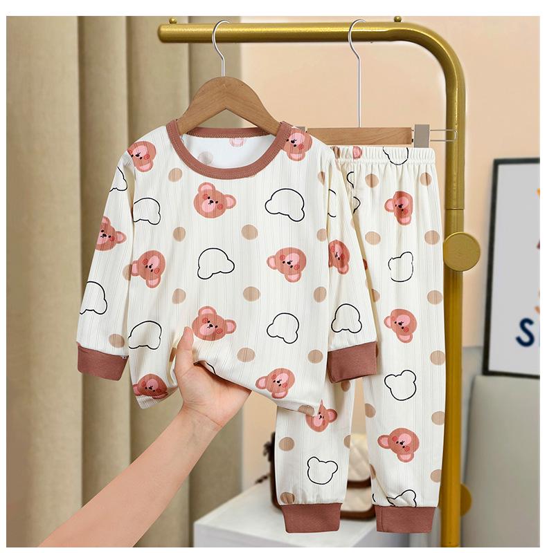 Autumn/Winter Pajama Set for Kids: Boys & Girls Long Sleeve Sleepwear