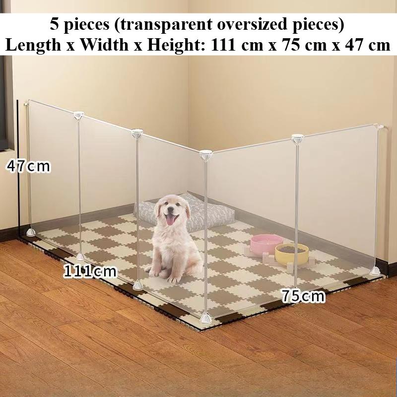 Home Pet Dog Enclosure House Indoor Small Dog Poodle  Fence Isolation Door Dog Cage with Toilet Area Scientificly Divided Den