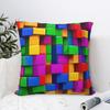 Bunte Bausteine Kissenbezüge Polyester Sofakissenbezug Lustiger Kissenbezug 4040